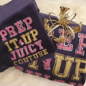 **SOLD***Juicy Couture Navy Blue Velour "Prep It Up" Tracksuit! *Vintage *Rare*